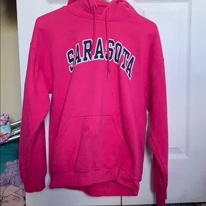 pink sarasota hoodie